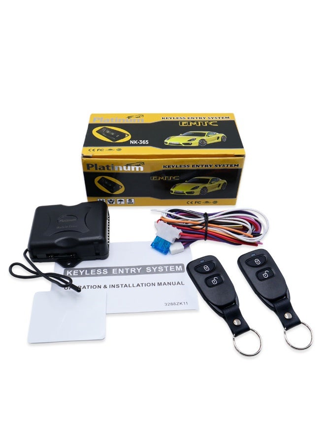 Platinum Pack of 2 Universal Remote Control NK365 Keyless Entry Systems | Car Door Lock/Unlock, and Trunk Release - Image 1